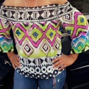 G L A M Off Shoulder Top